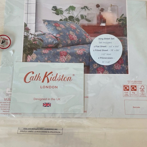 Cath Kidston | Bedding | New Cath Kidston Park Rose Twilight Blue ...